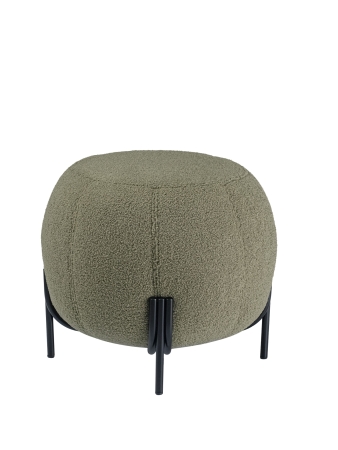 Пуф круглый Флойд зеленый экомех HUSH 617