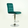 Барный стул N-48 Kruger велюр зеленый малахит VL XLD22