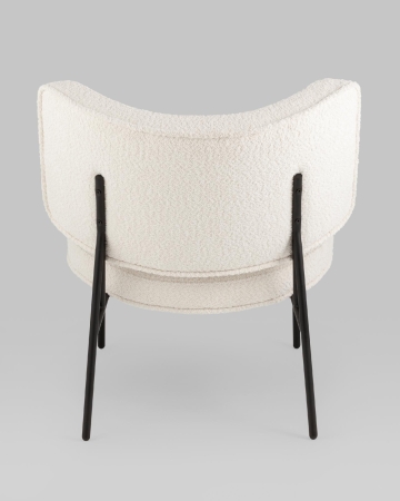 Кресло District Lounge букле белый