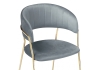 Стул на металлокаркасе Kamelia серый, золотой