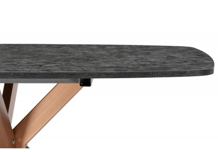 Стол деревянный Кортез 116(160)x77 раздвижной малави, медь