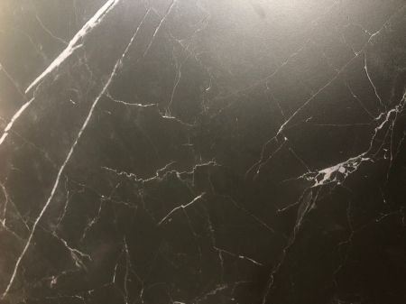 Стол CORNER 120 MATT BLACK MARBLE SINTERED STONE, BLACK