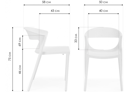 Пластиковый стул Градно черный