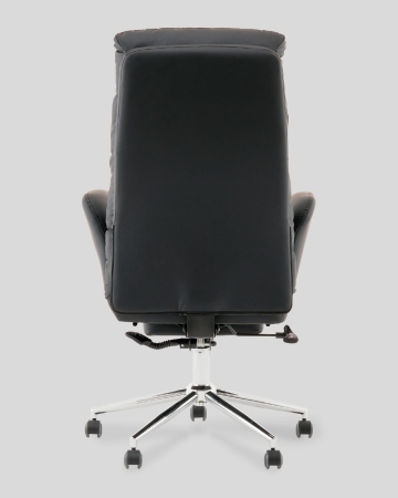 Кресло руководителя Solid TopChairs с оттоманкой черный