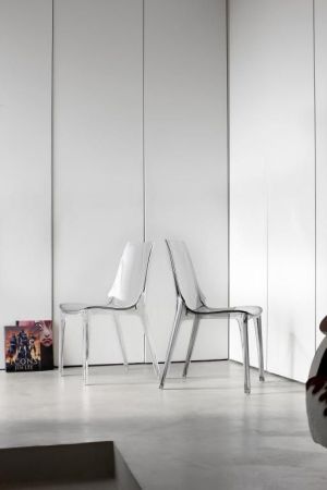 Стул прозрачный Scab Design Vanity белый