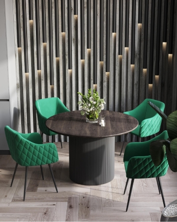 Стул Ника вращающийся велюр изумрудный