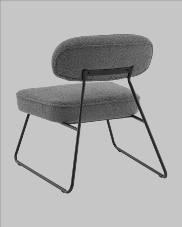 Кресло Kate new ткань букле темно-серый