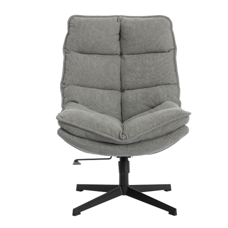 Кресло лаунж Reflex/Рефлекс с пуфом светло-серый