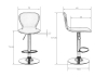 Набор 2 шт Стул барный ELISA, белый