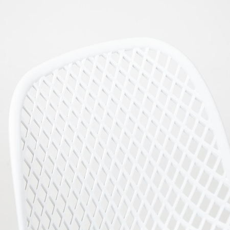 Стул VINCENT (mod. 8001) металл и пластик, 46.5х53х83.5 см, белый, черный