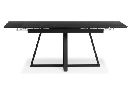 Керамический стол Памелла 120(180)х80 shakespeare black, черный