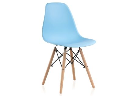 Стул деревянный Eames PC-015 blue