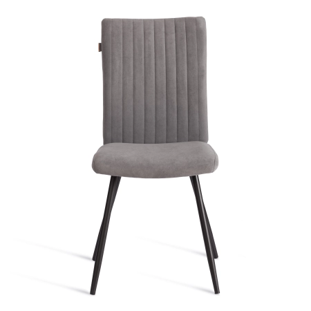 Стул обеденный Monte Carlo серый, ткань и металл, мягкое сиденье, без подлокотников Стул обеденный Monte Carlo серый, ткань и металл, мягкое сиденье, без подлокотников