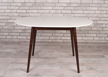 Стол Алиса-1000 белый, темный раздвижной