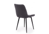 Стул на металлокаркасе Челси 360 К темно-серый (zd 995), черный np