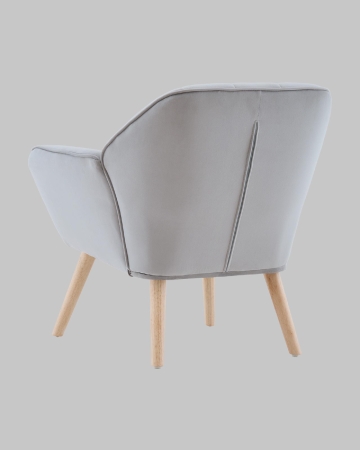 Кресло Руди серебристый