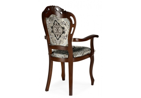 Стул деревянный Bronte муса черная вишня, патина