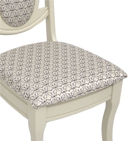 Стул "Королевский" слоновая кость, ткань крапинка светлая