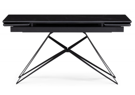 Керамический стол Блэкберн 140(200)х80 черный мрамор shakespeare black, черный