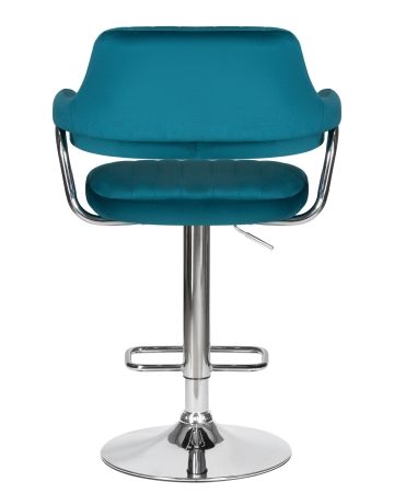 Стул барный CHARLY морская волна велюр MJ9-99