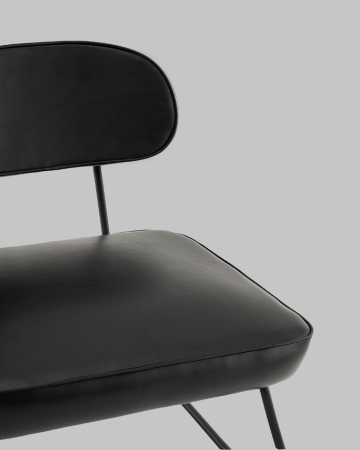 Кресло Kate new ткань экокожа черный