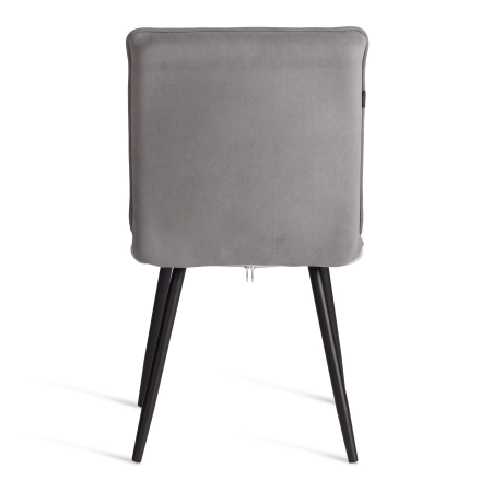 Стул обеденный Sweet серый, ткань и металл, мягкое сиденье, без подлокотников Стул обеденный Sweet серый, ткань и металл, мягкое сиденье, без подлокотников