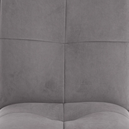 Стул обеденный Sweet серый, ткань и металл, мягкое сиденье, без подлокотников Стул обеденный Sweet серый, ткань и металл, мягкое сиденье, без подлокотников