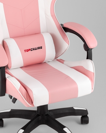 Кресло спортивное TopChairs MG-7035 розово-белый фото в интернет-магазине Stoolmarket