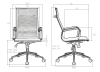 Набор 2 шт Офисное кресло для персонала CARTER серый