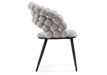 Стул на металлокаркасе Ball серый, черный