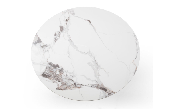 Стол журнальный CT9346CI (D70) белый, керамика