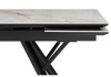 Керамический стол Ворен 180(240)x90 золото, черный кварц, черный