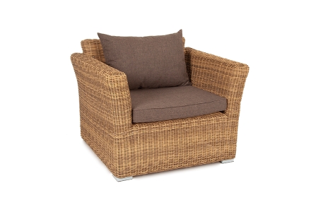 "Капучино" кресло из искусственного ротанга, соломенный