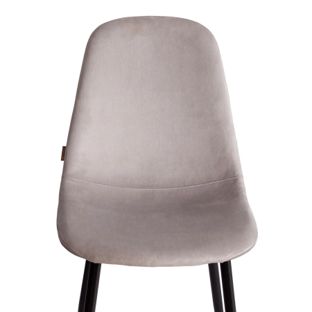 Стул BREEZE (mod. JSC-58) велюр и металл, серый и черный