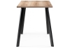 Стол деревянный Тринити Лофт 120х80х75 25 мм дуб делано светлый, черный матовый