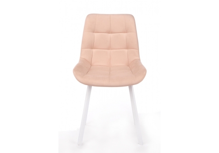 Стул на металлокаркасе Челси П бежевый (zd 210), белый