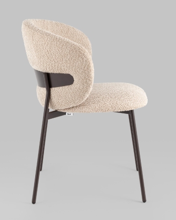 Стул Блейз букле капучино каркас серо-коричневый