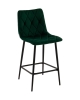 Стул полубарный Одди Diamond велюр темно-зеленый