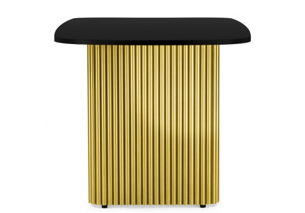 Стол деревянный Бавария B 160 х 90 черная пленка шагрень, золото