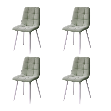 Стул CHILLI UF860-11B мятный ткань, белый каркас