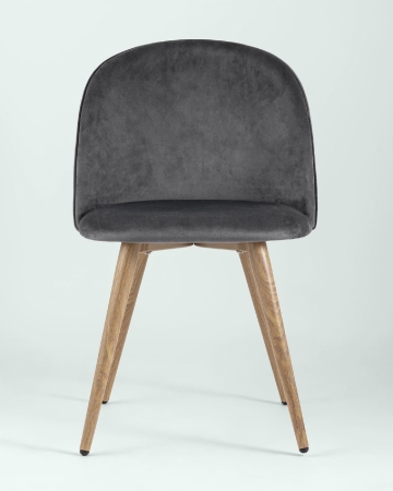 Стул Лион велюр с ромбами серый