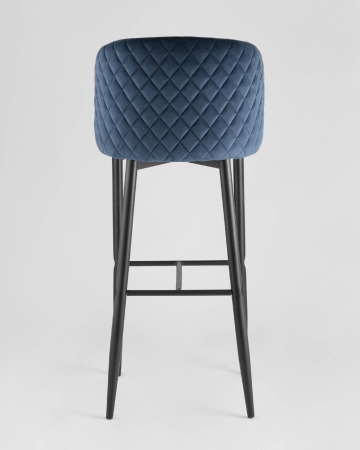 Стул барный Оскар велюр сине-зеленый