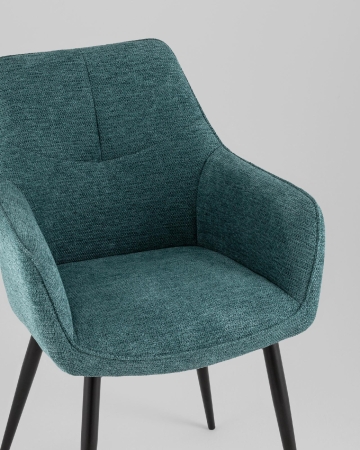 Стул обеденный Lynet рогожка голубой