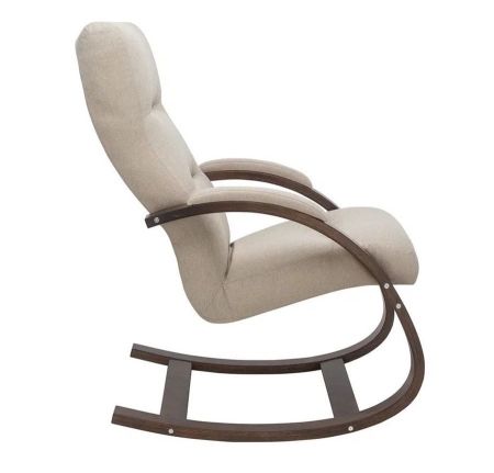 Кресло-качалка Милано орех текстура и ткань мальмо 05