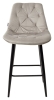 Полубарный стул YAM G062-37 светло-серый велюр (H=65cm)