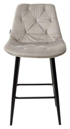Полубарный стул YAM G062-37 светло-серый велюр (H=65cm)