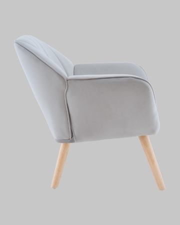 Кресло Руди серебристый