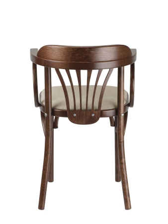 Стул Венский темный тон, букле бежевый MOSS 130, дуги назад