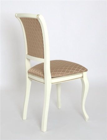 Стул "Дионис" эмаль тон 11, золотая патина, ткань Palermo