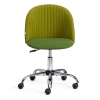 Кресло MELODY флок и экошерсть, олива и зеленый